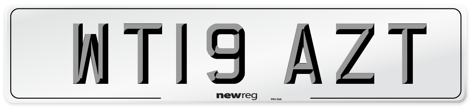 WT19 AZT Number Plate from New Reg